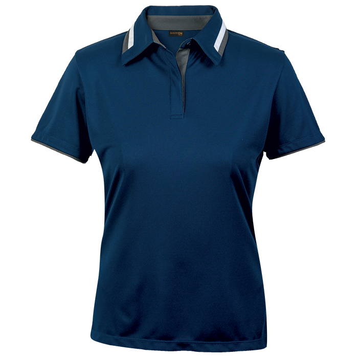 Ladies Vitality Golfer Navy/Grey/White / XS / Regular - Golf Shirts
