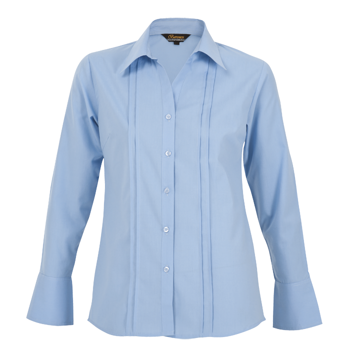 Ladies Vogue Blouse Long Sleeve Sky / SML / Last Buy - Shirts-Corporate