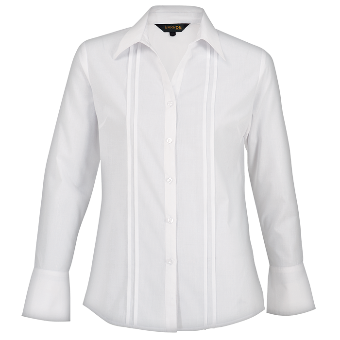 Ladies Vogue Blouse Long Sleeve White / SML / Last Buy - Shirts-Corporate