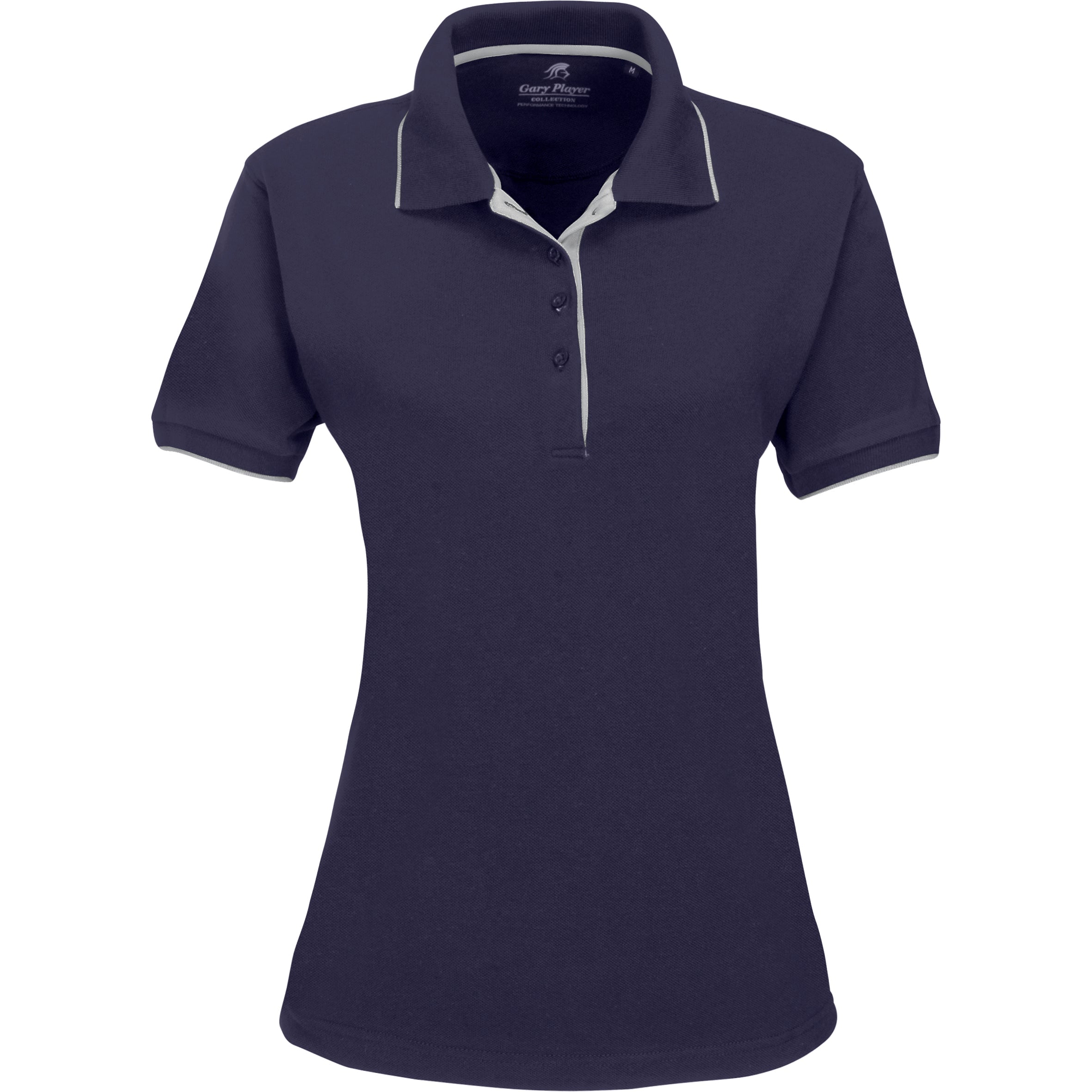 Ladies Wentworth Golf Shirt - Grey Only-L-Navy-N