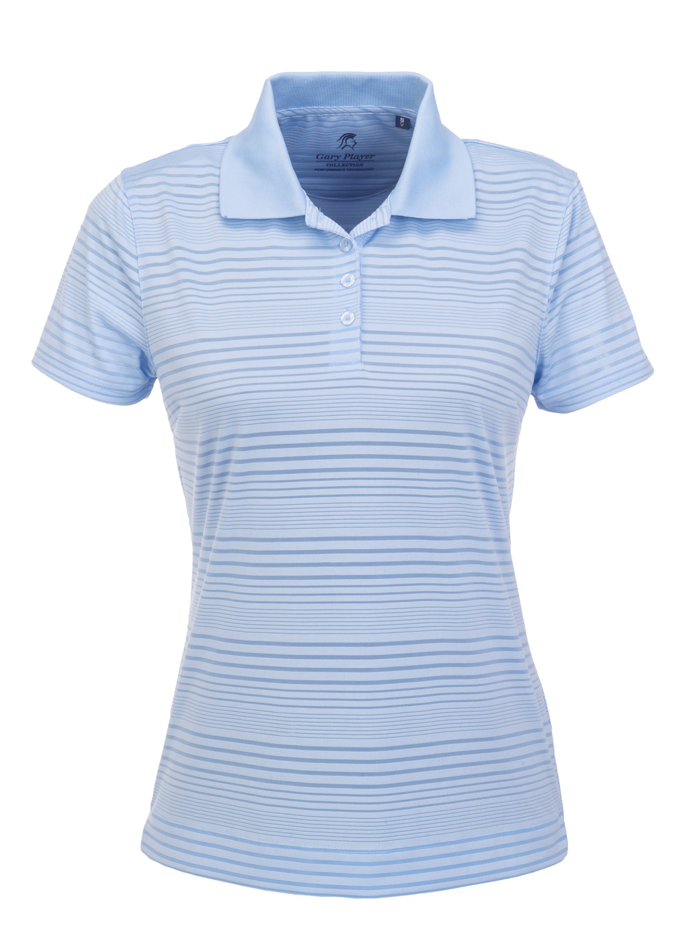 Ladies Westlake Golf Shirt - Grey Only-L-Light Blue-LB