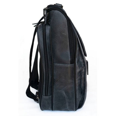 Leather 3 Way Laptop Backpack | Grey-Backpacks