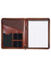 A4 Leather Zip Around Folder | Brown-