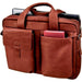 Leather Bermudo Computer Bag 15.4" | Brown-