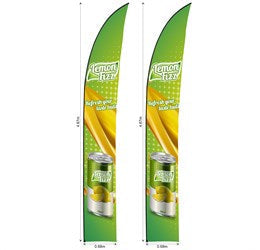 Legend 4m Sublimated Arcfin Flying Banner Skin (Set Of 2)-Banners