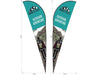 Legend 4m Sublimated Sharkfin Double-Sided Flying Banner Skin-Banners