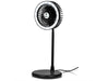 Light Breeze LED Ring Light Desk Fan-Black-BL