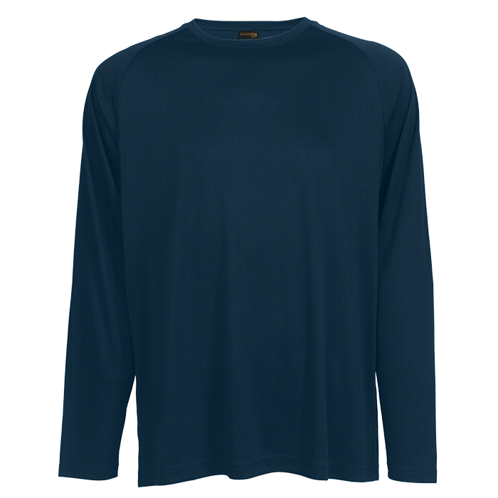 Long Sleeve Polyester T-Shirt Navy / SML / Regular - T-Shirts