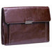 Luxury Italian Leather Underarm Folder Brown-