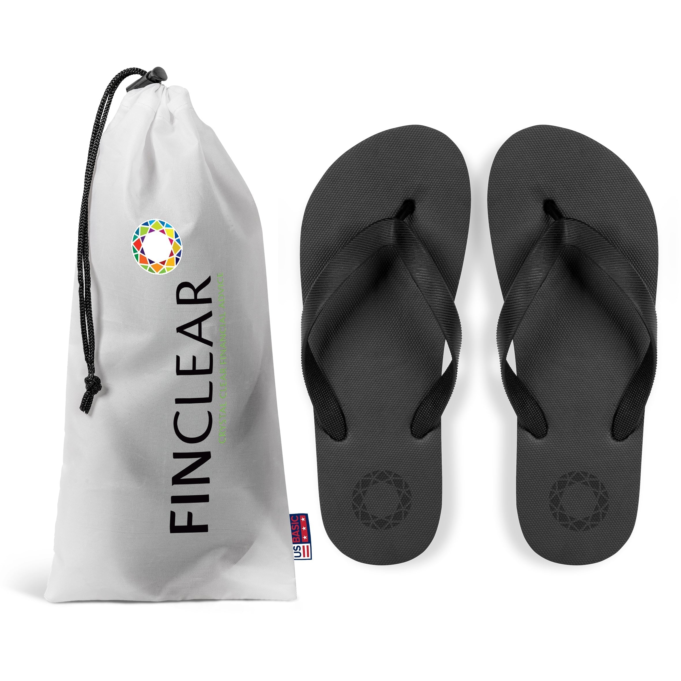 Maldives Unisex Flip Flops - Orange L / Black / BL