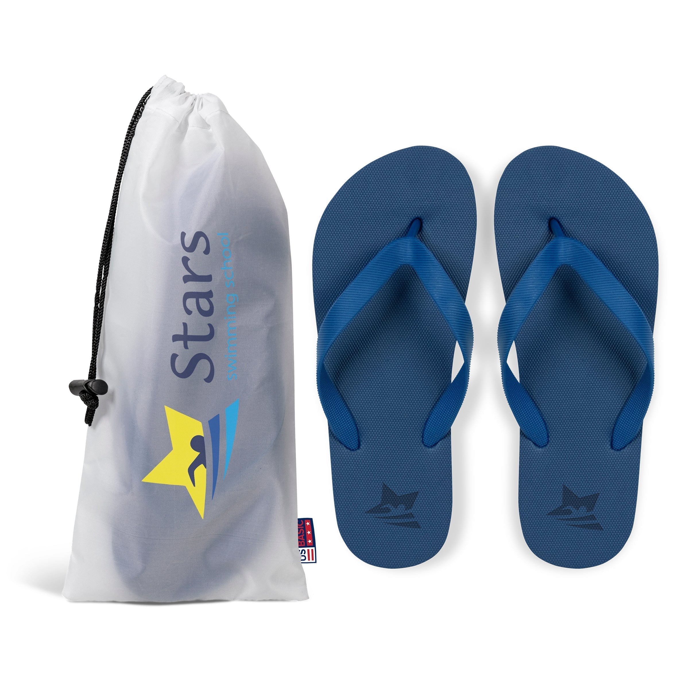 Maldives Unisex Flip Flops - Navy Only-L-Navy-N