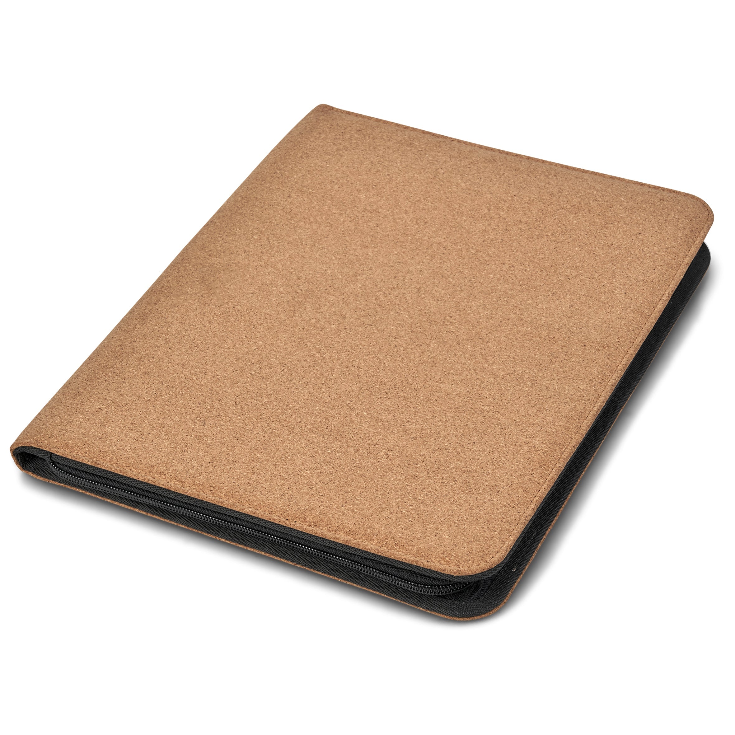 Meccha Cork A4 Zip-Around Folder-Pocket Folders-Natural-NT