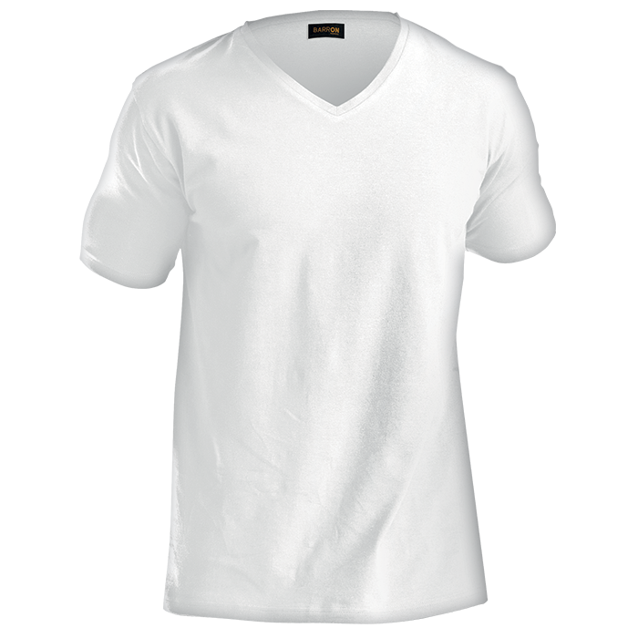 Mens 170g Slim Fit V-Neck T-Shirt  White / XS / 