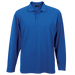Mens 175g Pique Knit Long Sleeve Golfer Royal / SML / Regular - Golf Shirts