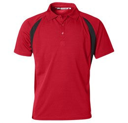 Mens Apex Golf Shirt - White Only-2XL-Red-R
