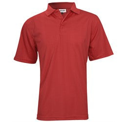 Mens Barcelona Golf Shirt - Yellow Only-L-Red-R