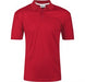 Mens Bayside Golf Shirt - White Only-L-Red-R