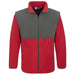 Mens Benneton Zip-Off Micro Fleece Jacket - Khaki Only-Coats & Jackets-L-Red-R