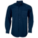 Mens Brushed Cotton Twill Lounge Long Sleeve  Navy