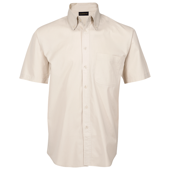 Mens Brushed Cotton Twill Lounge Short Sleeve - Shirts-Corporate