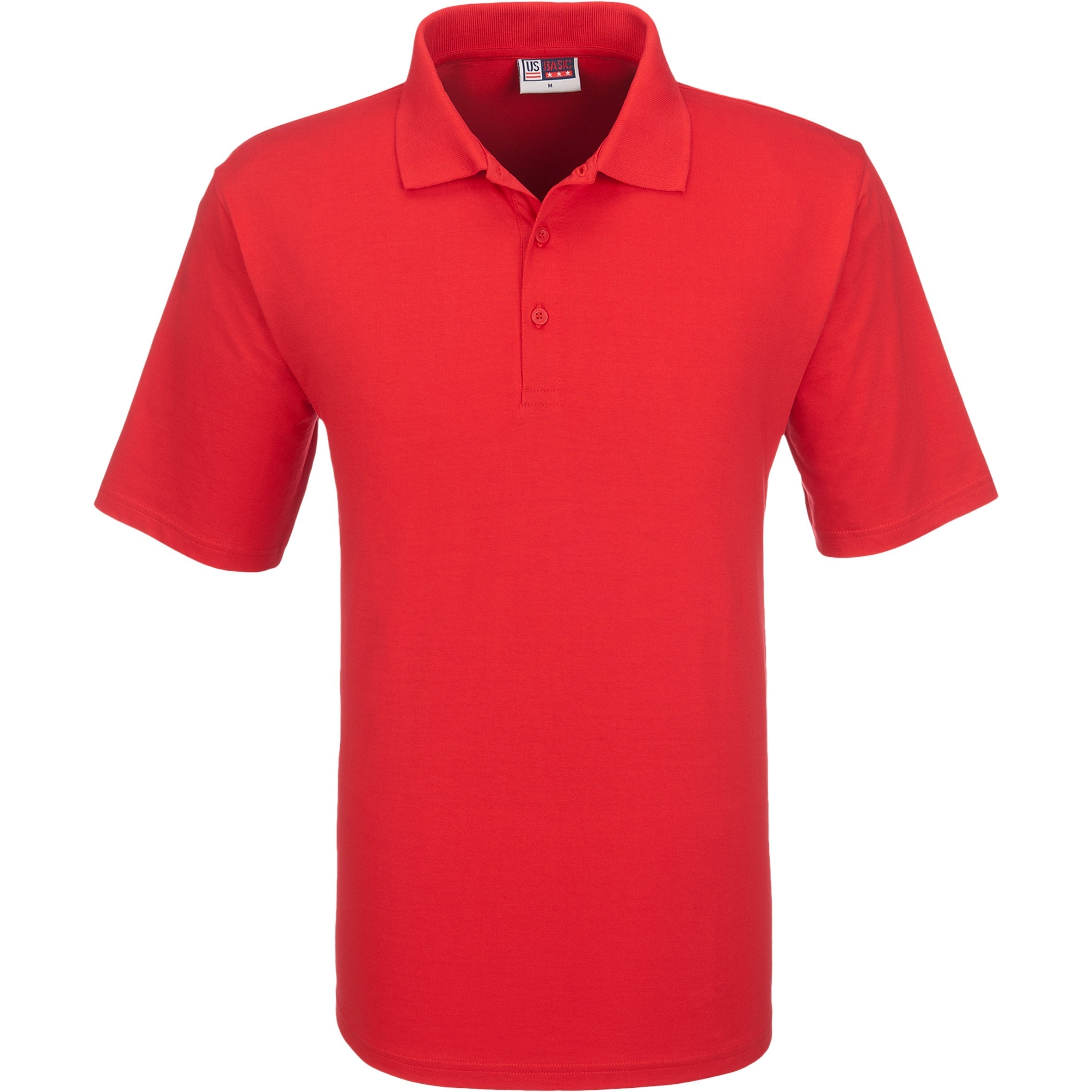 Mens Cardinal Golf Shirt-L-Red-R