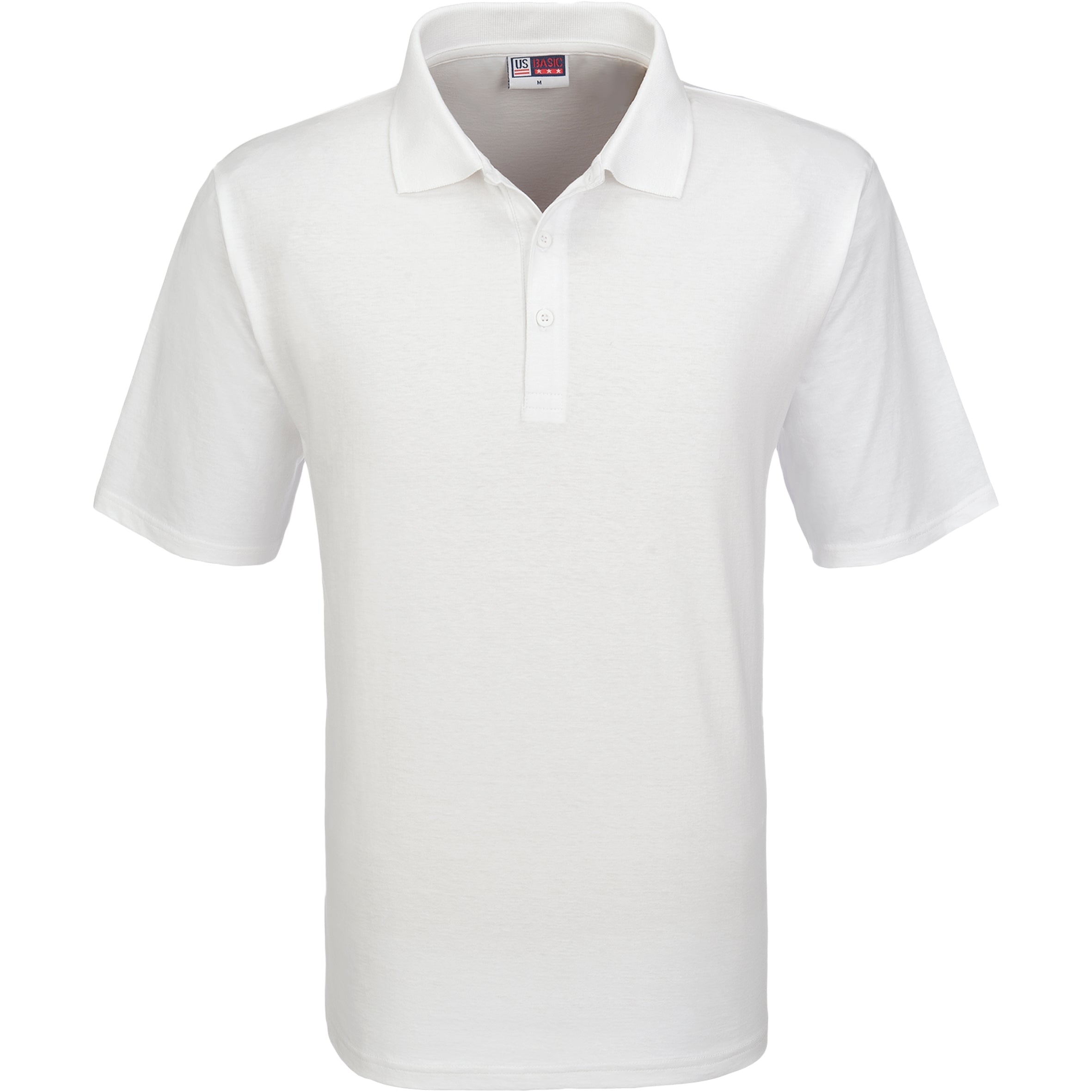 Mens Cardinal Golf Shirt-L-White-W