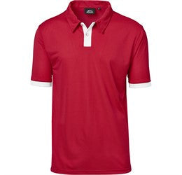 Mens Contest Golf Shirt-2XL-Red-R
