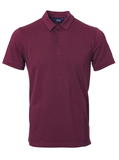 Mens Cooper Golf Shirt - Burgandy Red / M