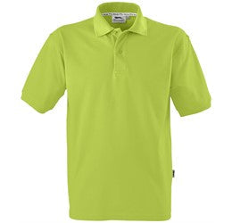 Mens Crest Golf Shirt-2XL-Green-G