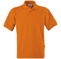 Mens Crest Golf Shirt-2XL-Orange-O