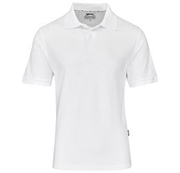 Mens Crest Golf Shirt-2XL-White-W