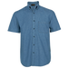 Mens Denim Shirt Short Sleeve Mid Blue / 3XL / Regular - Shirts-Corporate