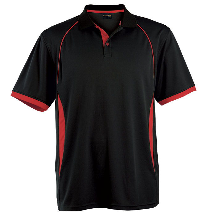Mens Derby Golfer Black/Red / SML / Regular - Golf Shirts