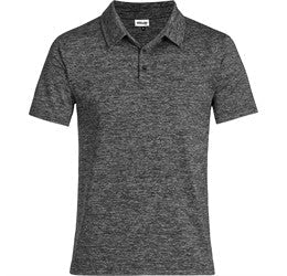 Mens Echo Golf Shirt-L-Black-BL