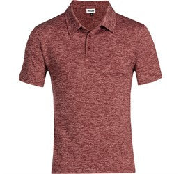 Mens Echo Golf Shirt-L-Red-R