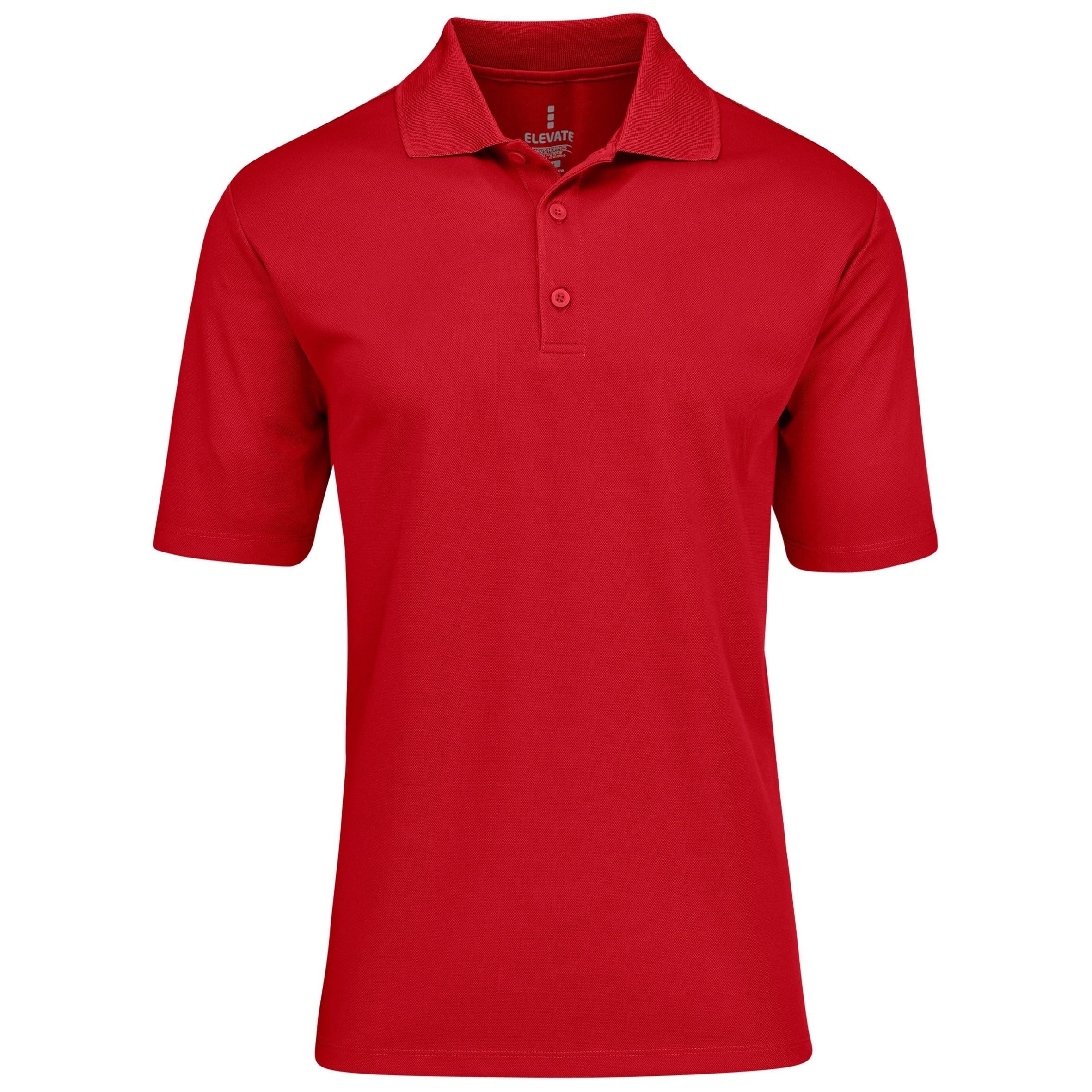 Mens Edge Golf Shirt-L-Red-R