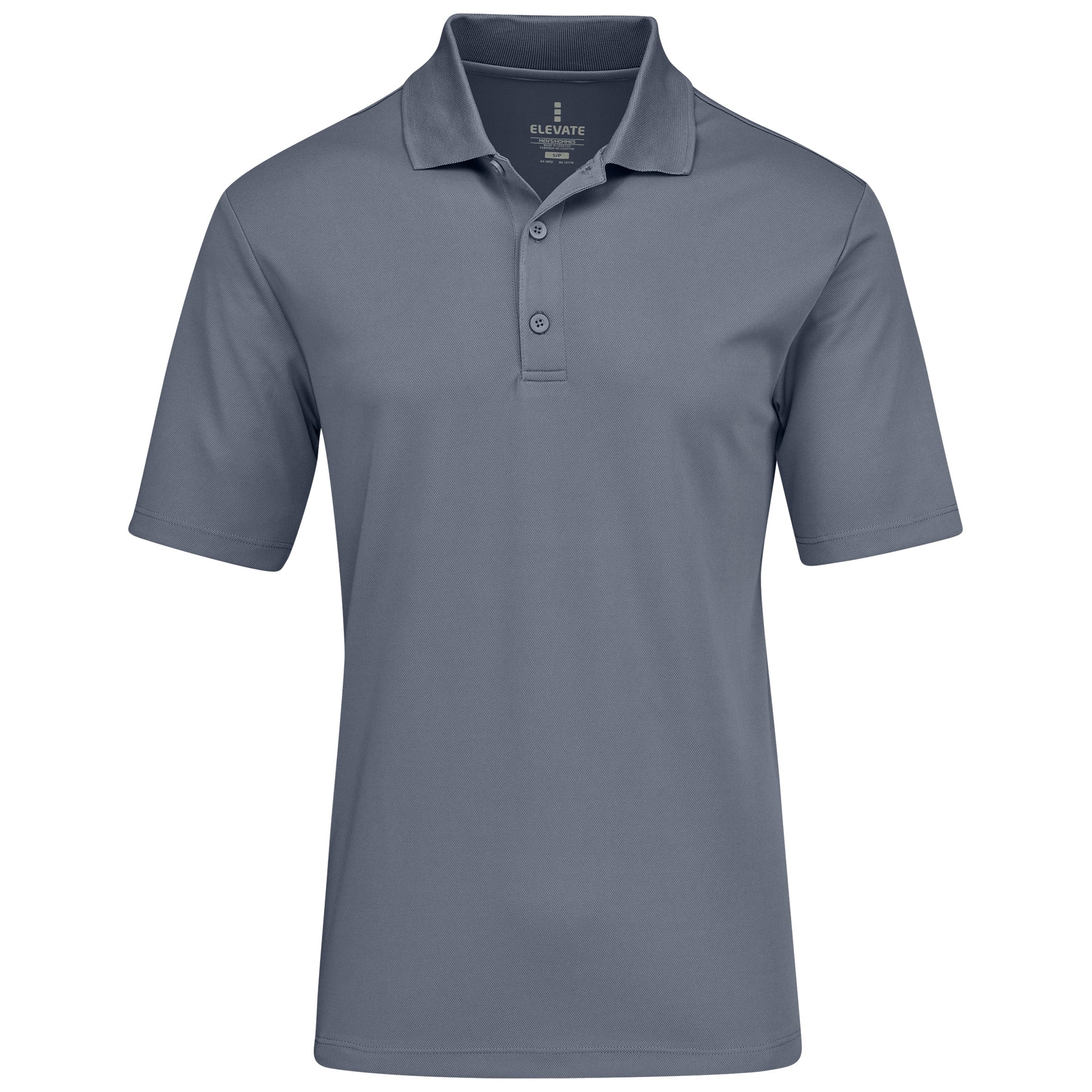 Mens Edge Golf Shirt-L-Grey-GY