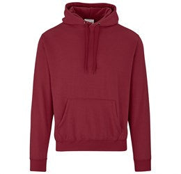 Mens Essential Hooded Sweater-L-Red-R