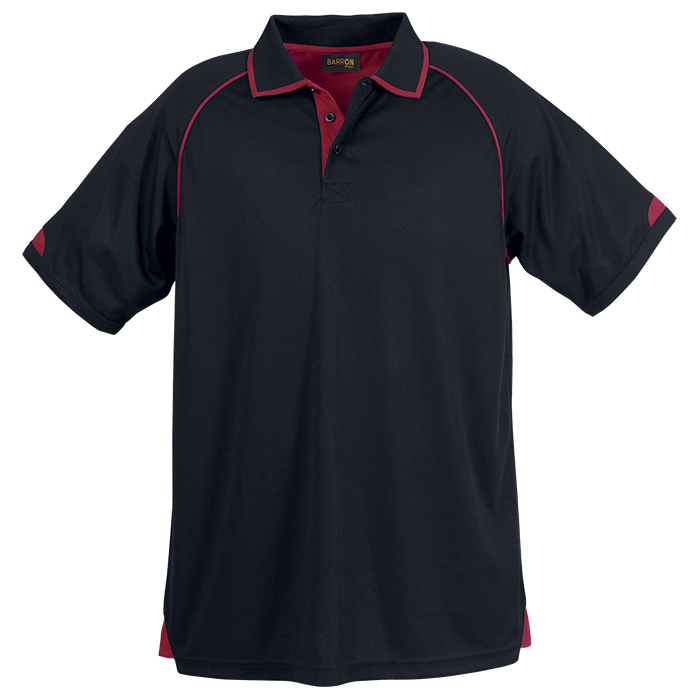 Mens Felton Golfer Black/Red / SML / Regular - Golf Shirts