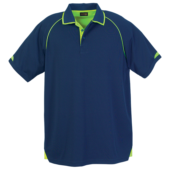 Mens Felton Golfer Navy/Lime / SML / Regular - Golf Shirts