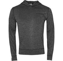 Mens Fitness Lightweight Hooded Sweater-L-Black-BL