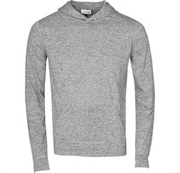 Mens Fitness Lightweight Hooded Sweater-L-Grey-GY