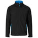 Mens Geneva Softshell Jacket-Coats & Jackets-2XL-Black With Cyan-BLC