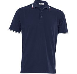 Mens Ash Golf Shirt-L-Navy-N