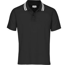 Mens Griffon Golf Shirt - Royal Blue Only-L-Black-BL