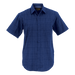 Mens Hamilton Check Lounge Short Sleeve Royal / SML / Regular - Shirts-Corporate