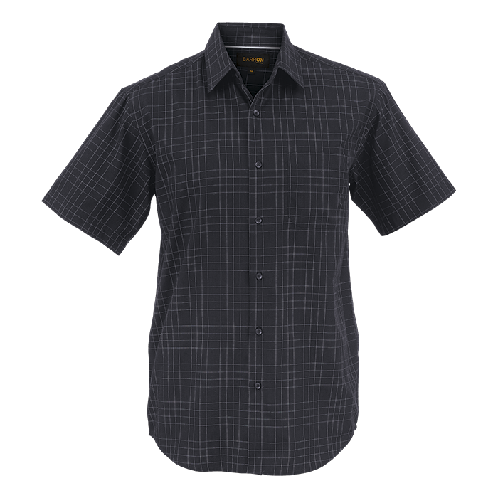 Mens Hamilton Check Lounge Short Sleeve  Black / SML