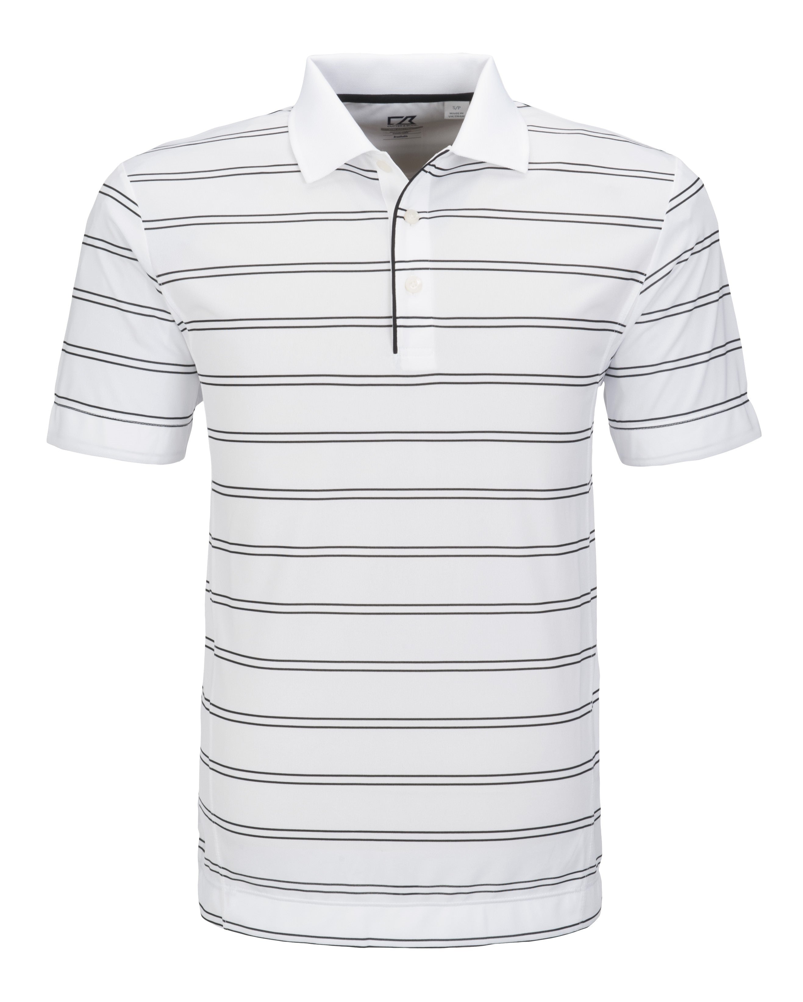 Mens Hawthorne Golf Shirt - Black Only-L-White-W