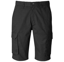Mens Highlands Cargo Shorts-28-Black-BL