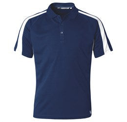 Mens Horizon Golf Shirt - White Only-2XL-Navy-N